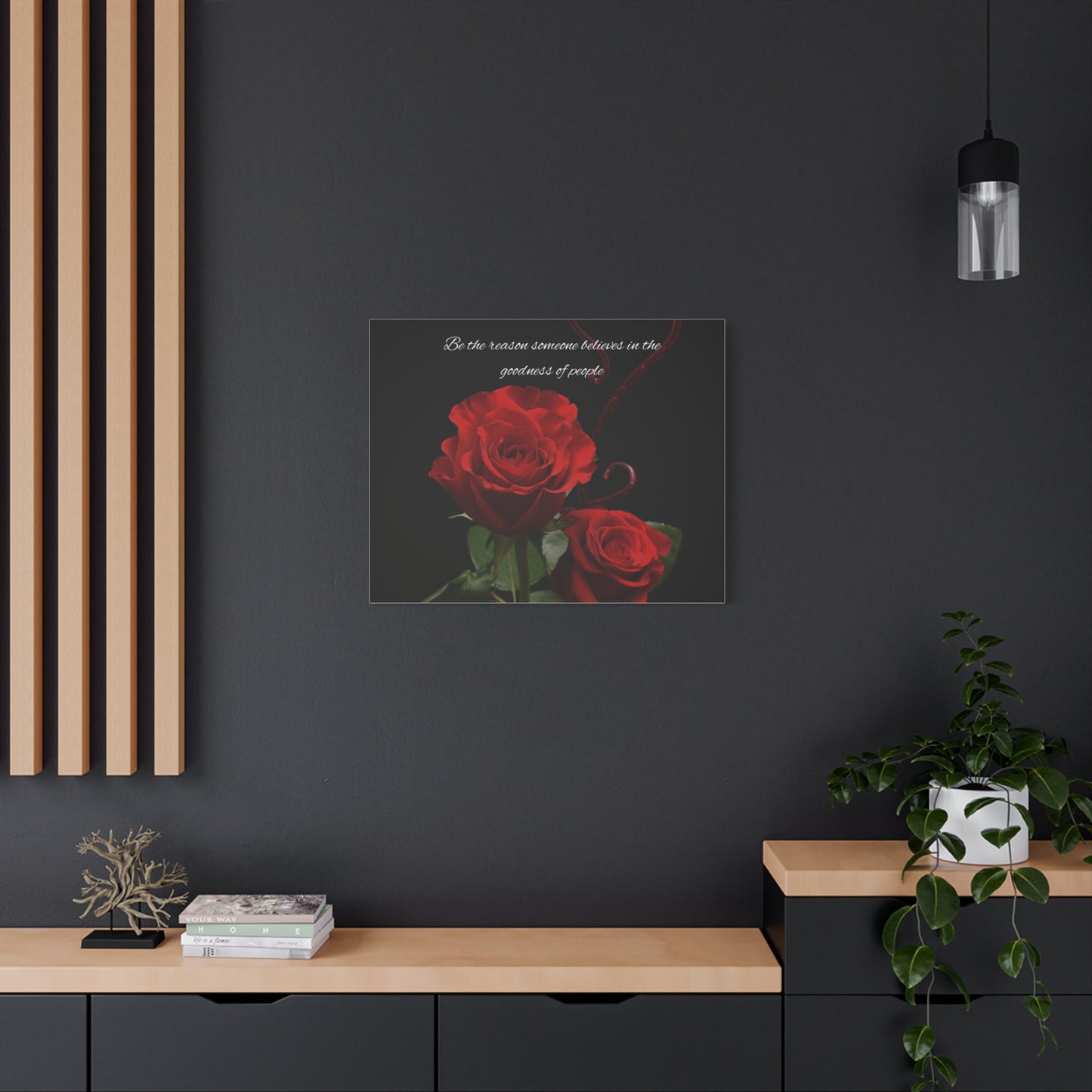 Elegant Rose Canvas Wall Art, Inspirational Decor, Gift for Home, Motivational Art, Floral Wall Decor, Romantic Gift