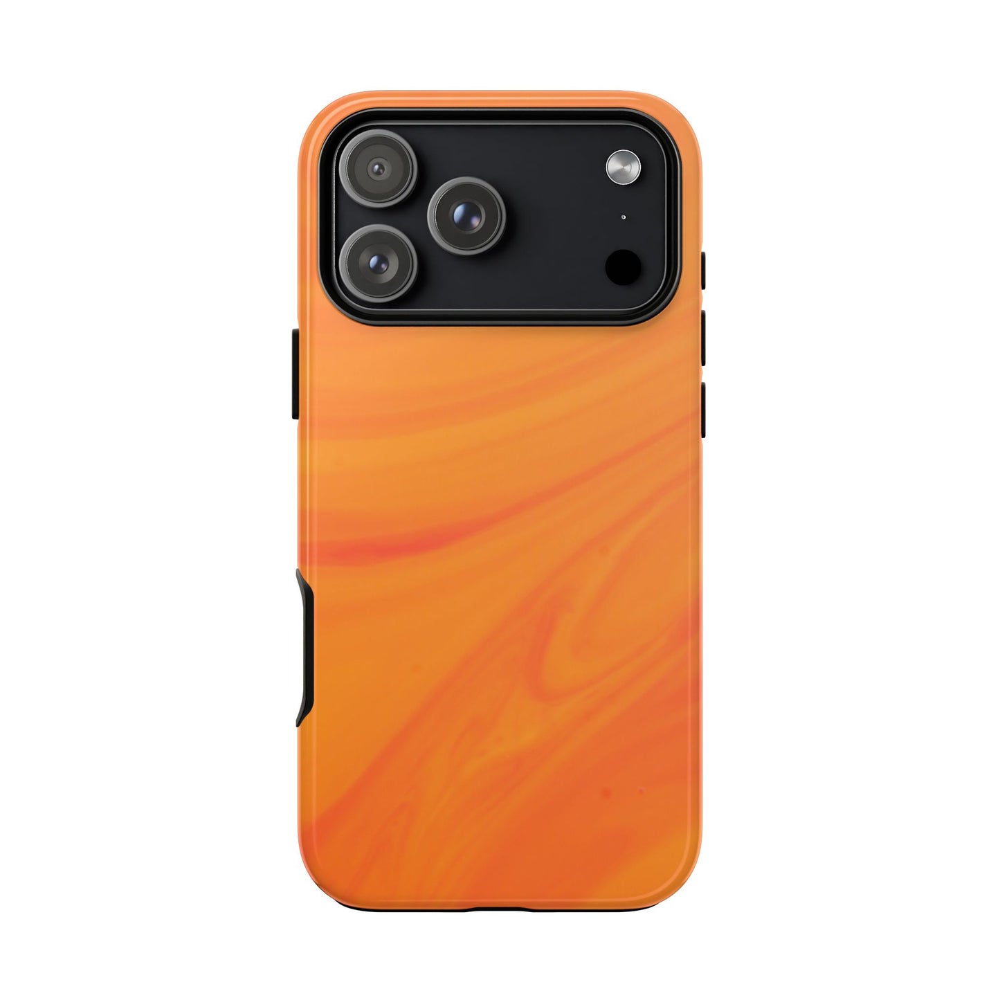 Tough Cases, Beautiful Orange Marble Design