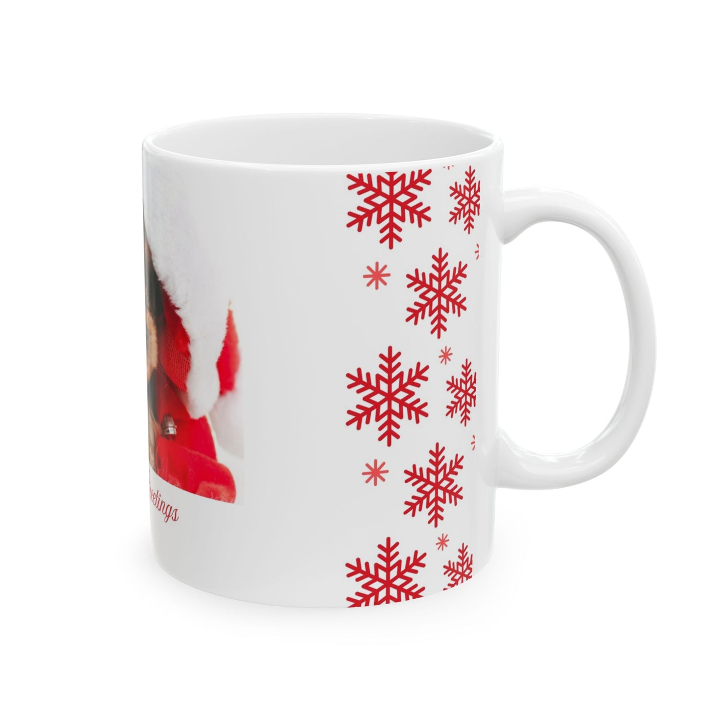 Festive Ceramic Mug with Holiday Designs - Perfect for Christmas Gift, Seasonal Decor, Coffee Lover, Tea Time, Winter Celebrations
