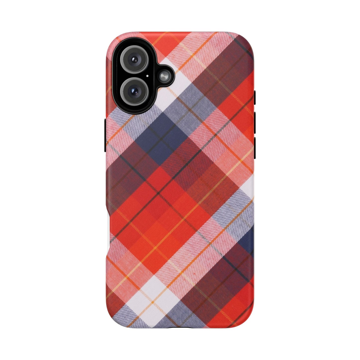 Tough Cases, Beautiful Red, White & Blue Plaid Design