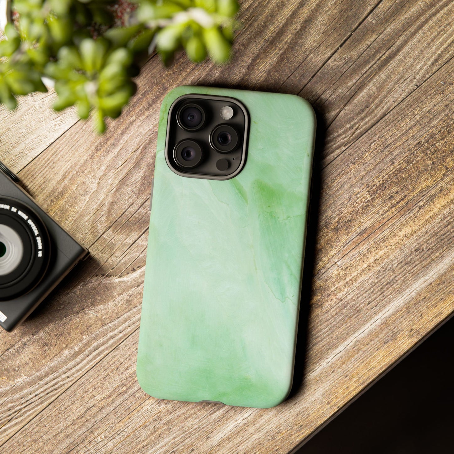 Tough Cases, Beautiful Green Marble Design