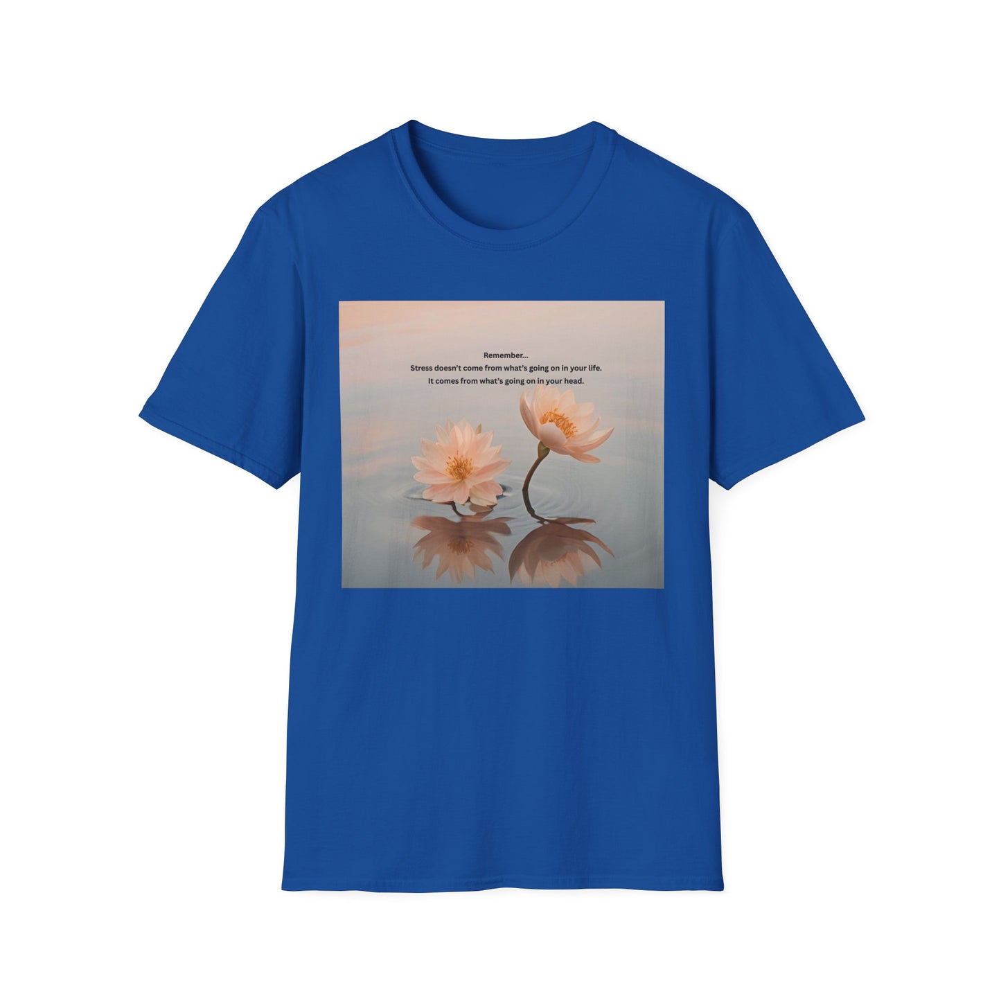 Calm Reflection T‑Shirt — 'Sometimes it takes a season' Floral Inspirational Tee