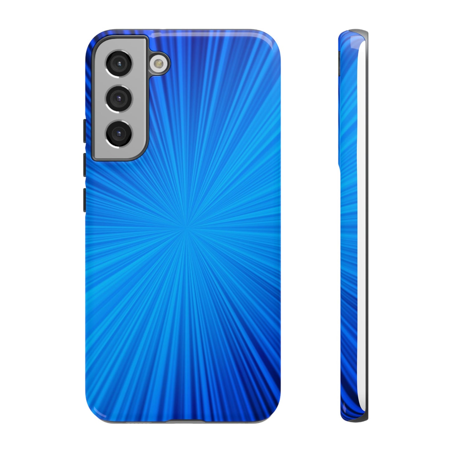 Tough Cases, Beautiful Blue Starburst Design