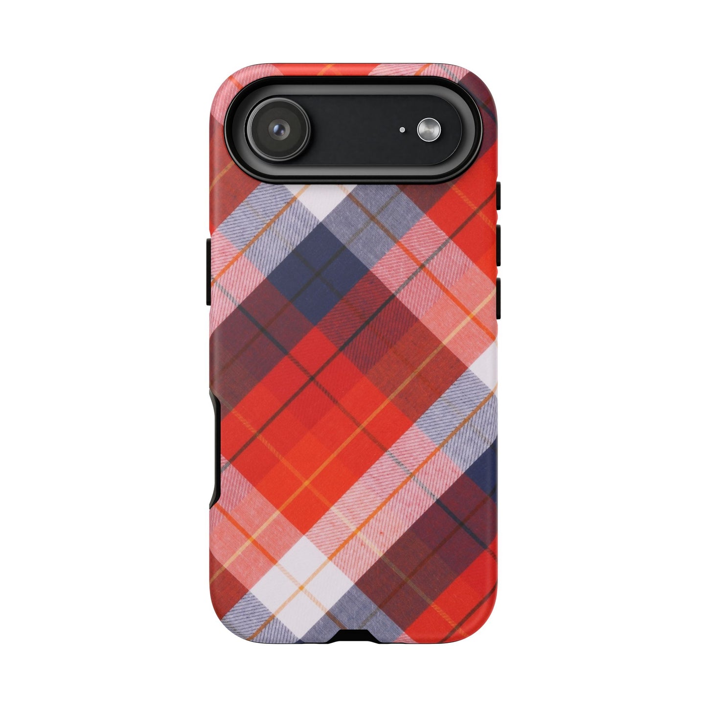 Tough Cases, Beautiful Red, White & Blue Plaid Design