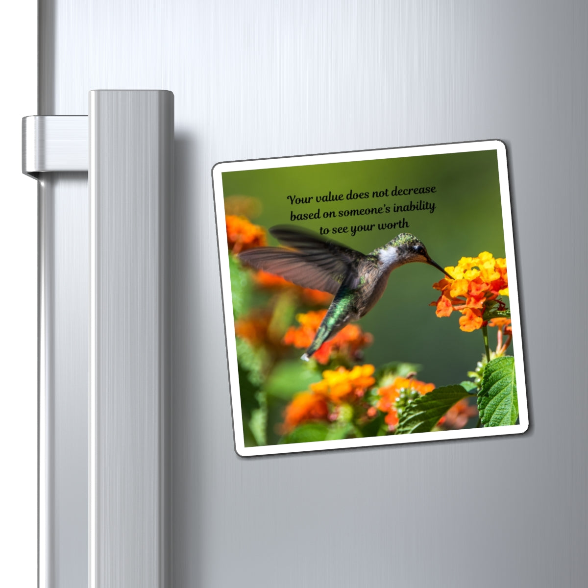 Inspirational Hummingbird Magnet - Uplifting Home Decor for Nature Lovers, Gift for Friends and Family, Encouragement, Motivation, [...]
