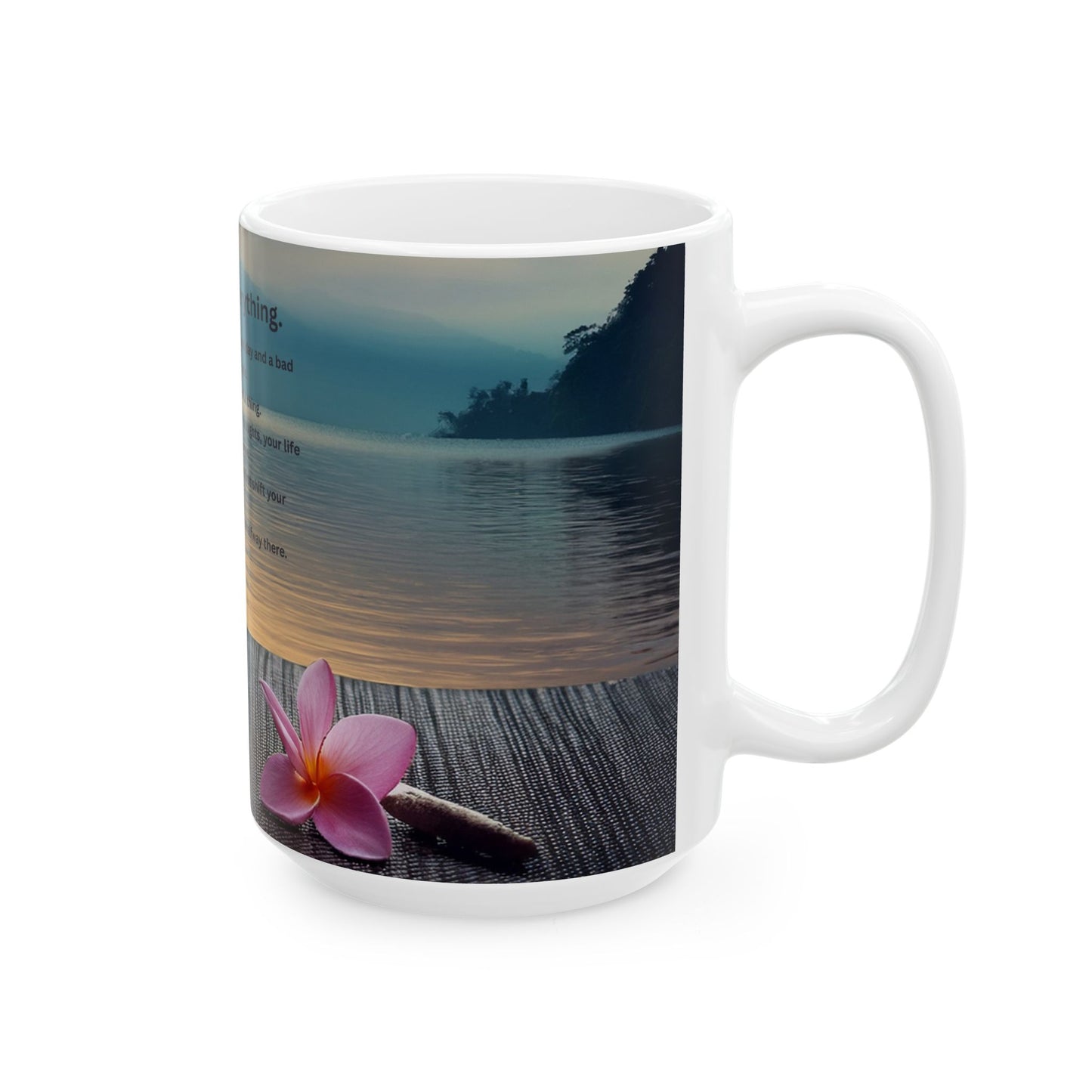 Mindset Is Everything Ceramic Mug — Motivational Inspirational Quote Coffee Cup (11oz/15oz)