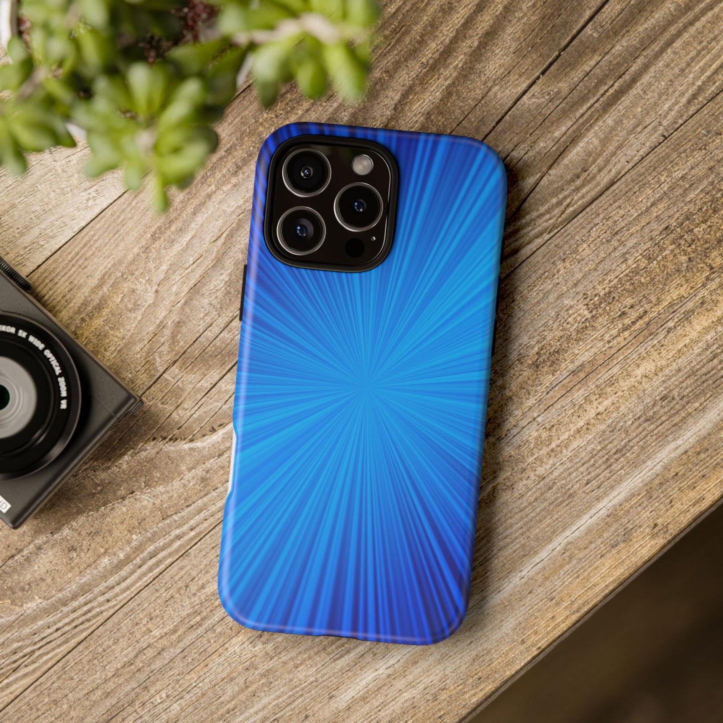 Tough Cases, Beautiful Blue Starburst Design