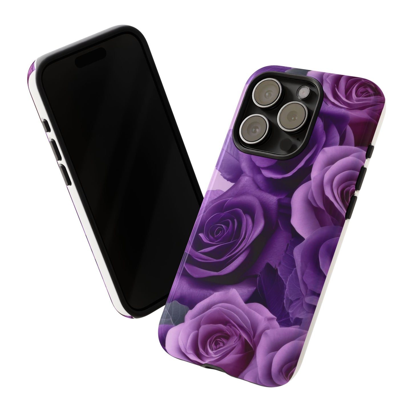 Tough Cases, Beautiful Purple Floral Design