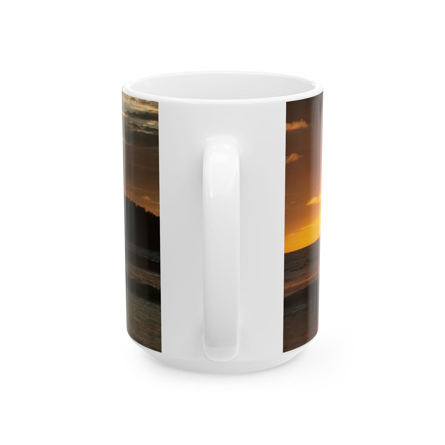 Kindness Sunset Ceramic Mug — Inspirational Quote Coffee Cup (11oz, 15oz)