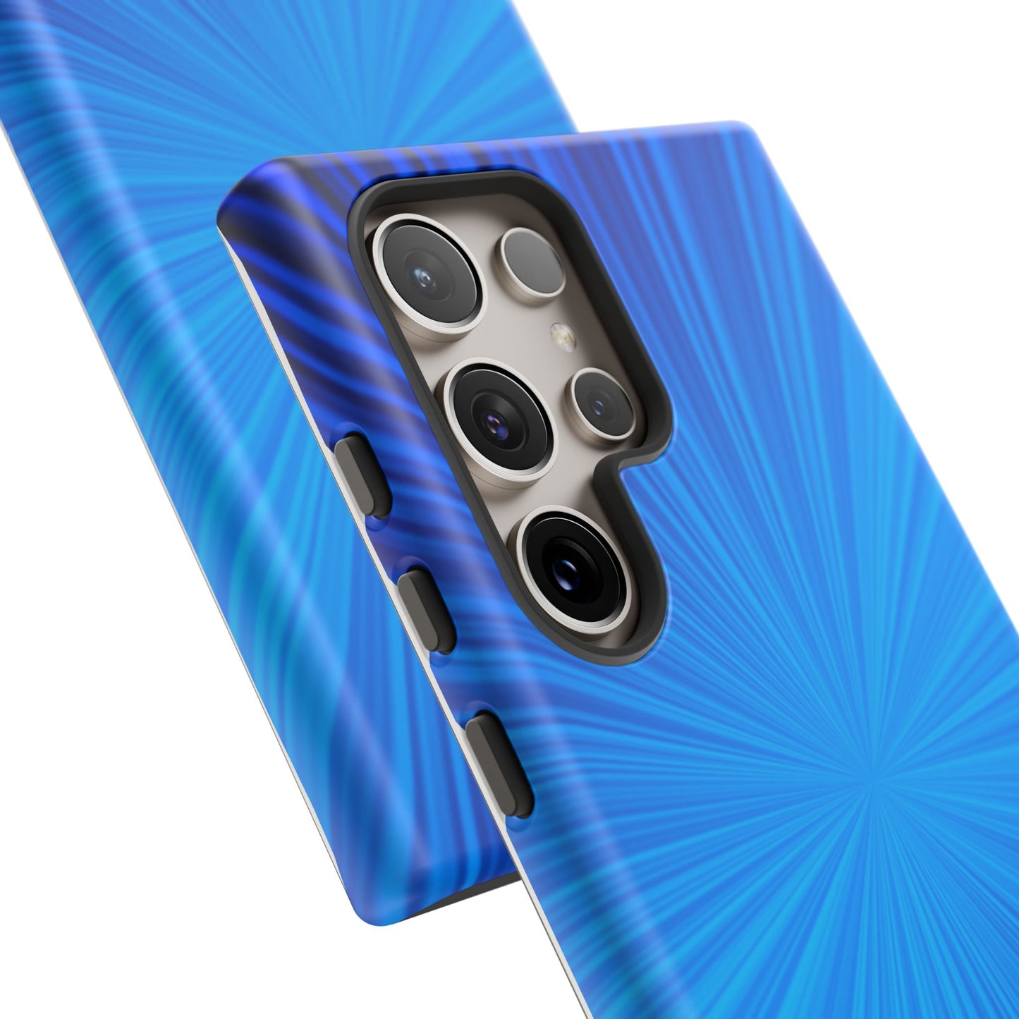 Tough Cases, Beautiful Blue Starburst Design