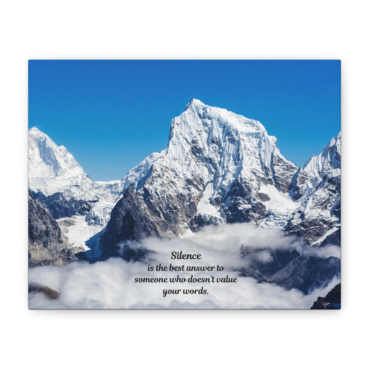 Inspirational Wall Art Canvas, Mountain Quote Decor, Motivational Home Decoration, Nature-inspired Artwork, Gift for Her