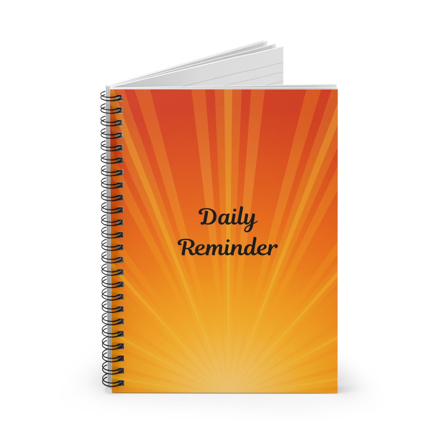 Daily Reminder Spiral Notebook - Motivational Journal for Daily Notes, Bright Orange Design for Students, Gifts for Goal-Setting, [...]