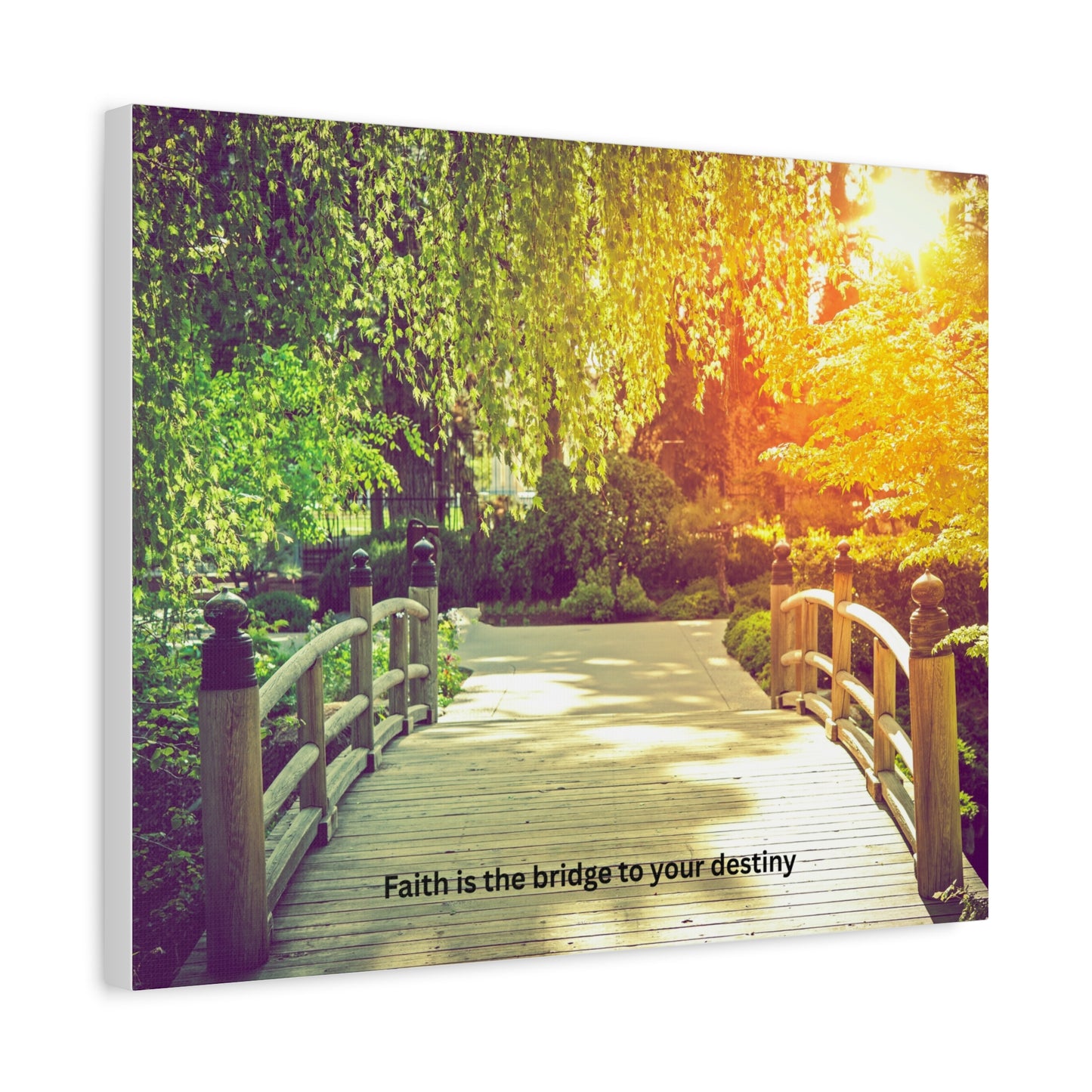 Inspirational Canvas Wall Art, Faith Is the Bridge to Your Destiny, Home Decor, Motivational Art, Living Room Decoration, Gift Idea