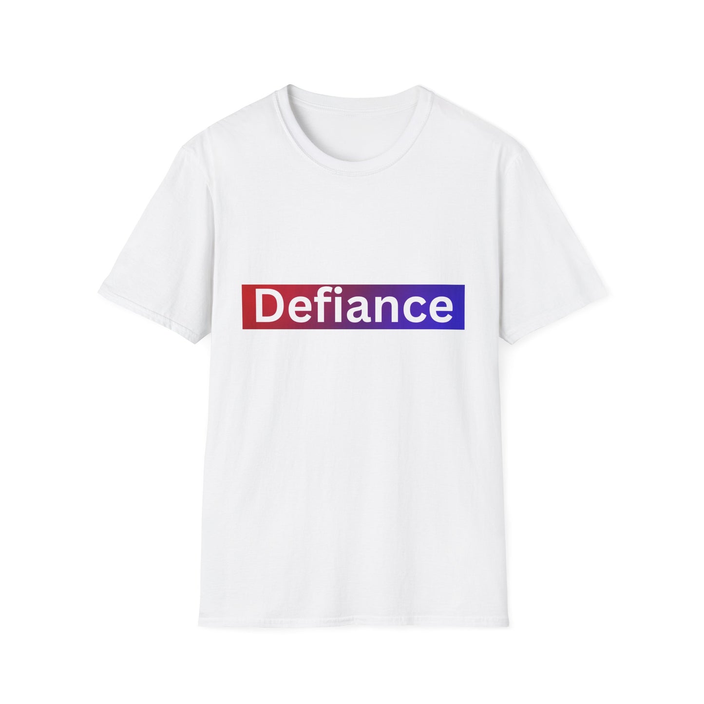 Defiance Soft style T-Shirt, Empowering Graphic Tee, Casual Everyday Wear, Great for Gifts, Statement Apparel