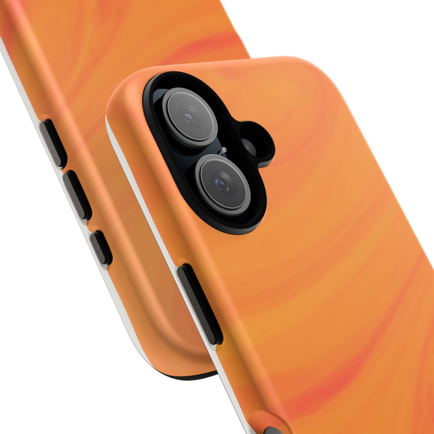 Tough Cases, Beautiful Orange Marble Design