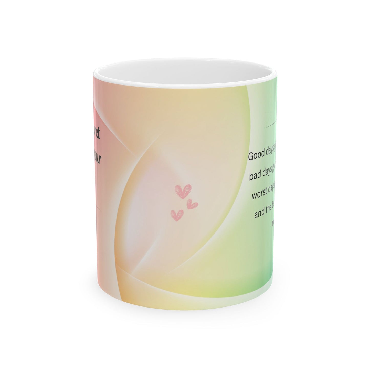 Inspirational Ceramic Mug with Motivational Quotes for Daily Positivity, Perfect Gift for Friends and Family, 11oz & 15oz
