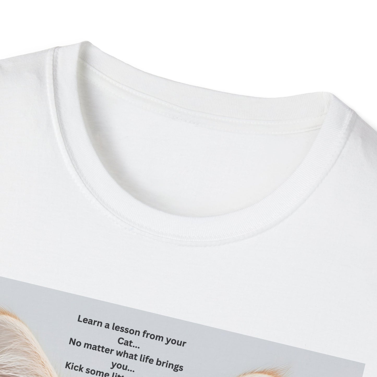 Cat Lover T‑Shirt — Cute Ginger Kitten Photo with Sweet Quote