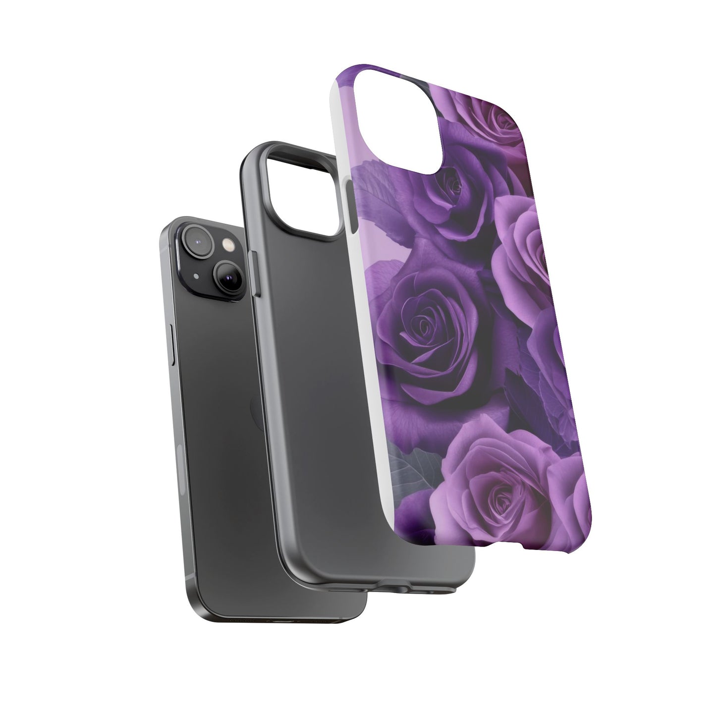 Tough Cases, Beautiful Purple Floral Design