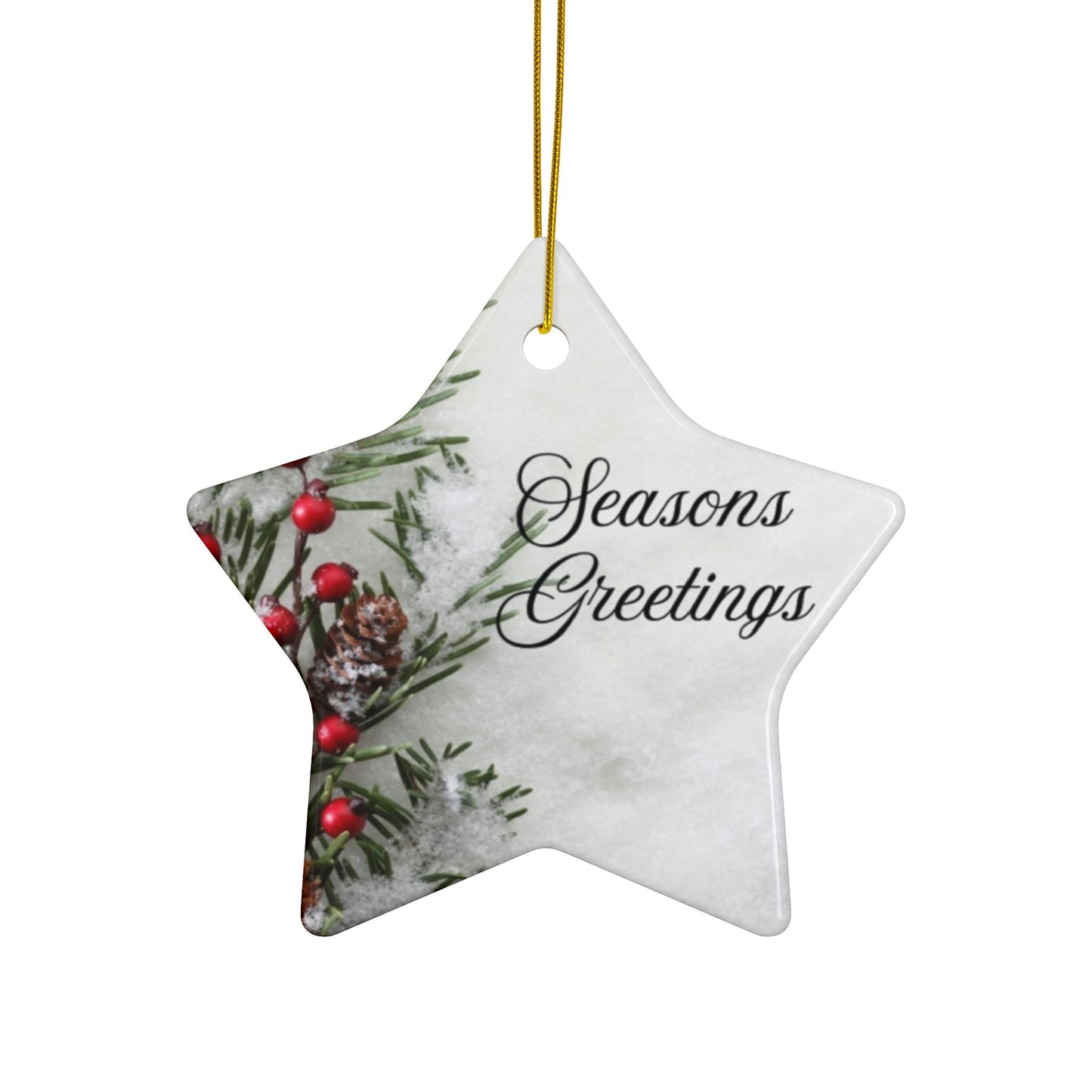 Festive Ceramic Ornaments, Holiday Decor, Seasonal Gift, Christmas Tree Ornaments, Double-Sided Decorations, Personalized Home Decor, [...]