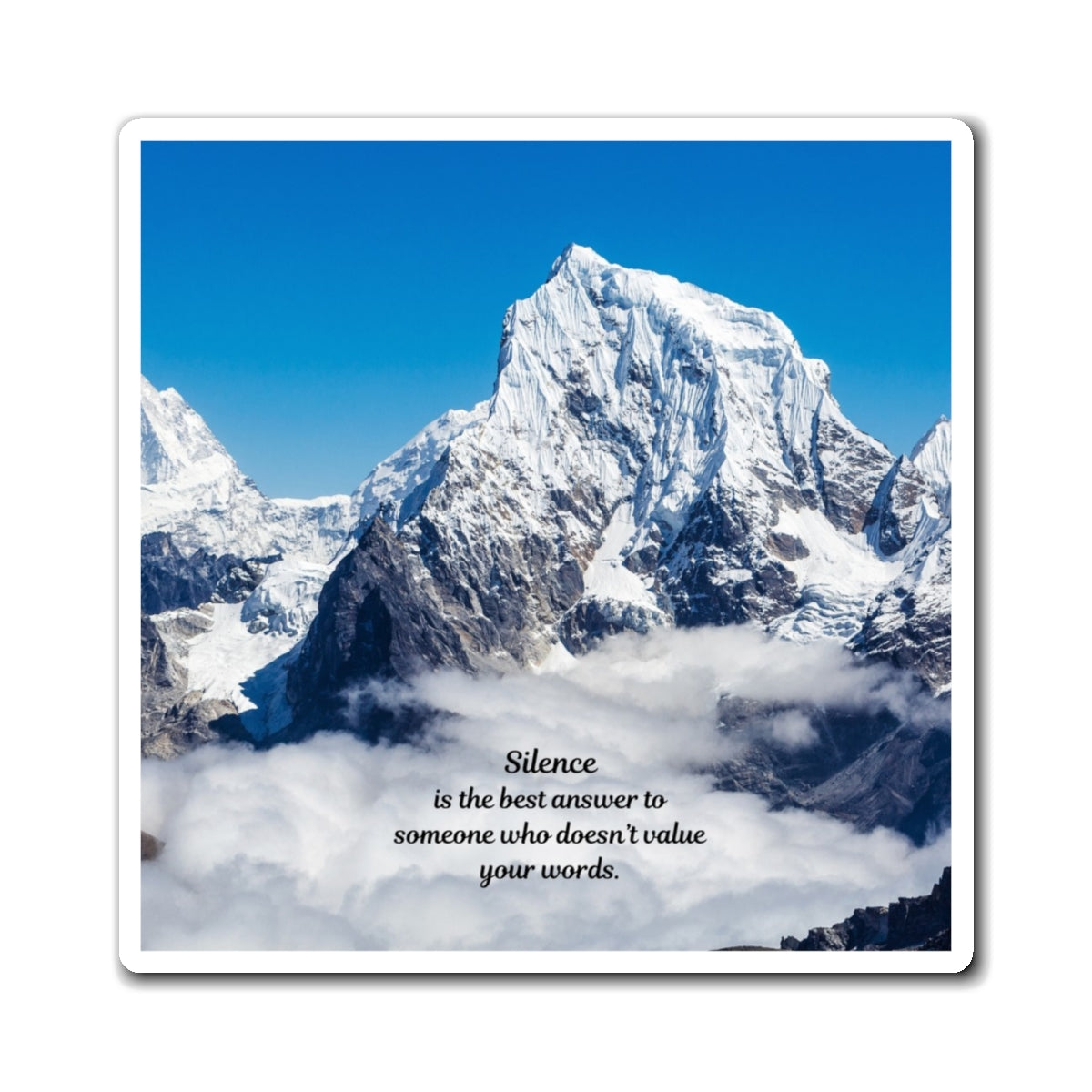 Inspirational Mountain Quote Magnet, Nature Lover Gift, Home Decor, Motivational Fridge Magnet, Unique Gift Idea