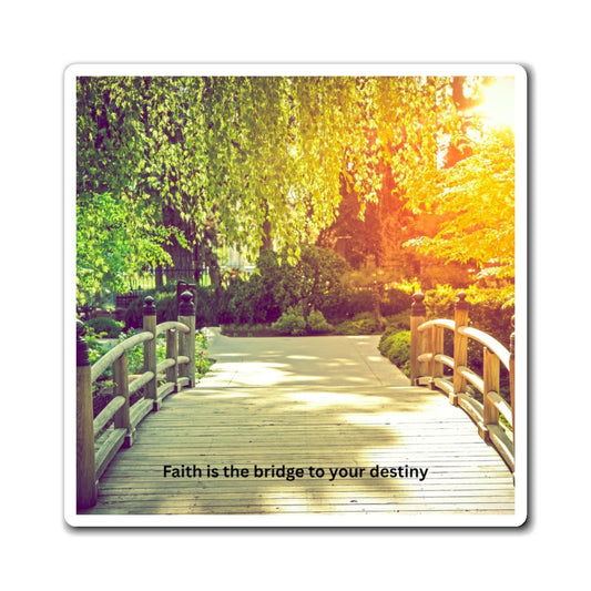 Inspirational Nature Magnet, Faith Quote Decor, Home & Kitchen Gift, Motivational Fridge Magnet, Nature Lover's Keepsake
