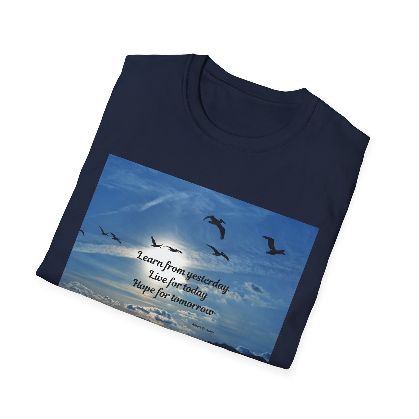 Inspirational Sky T-Shirt, Casual Tee, Motivational Quote Shirt, Softstyle Graphic Tee, Perfect Gift for Nature Lovers