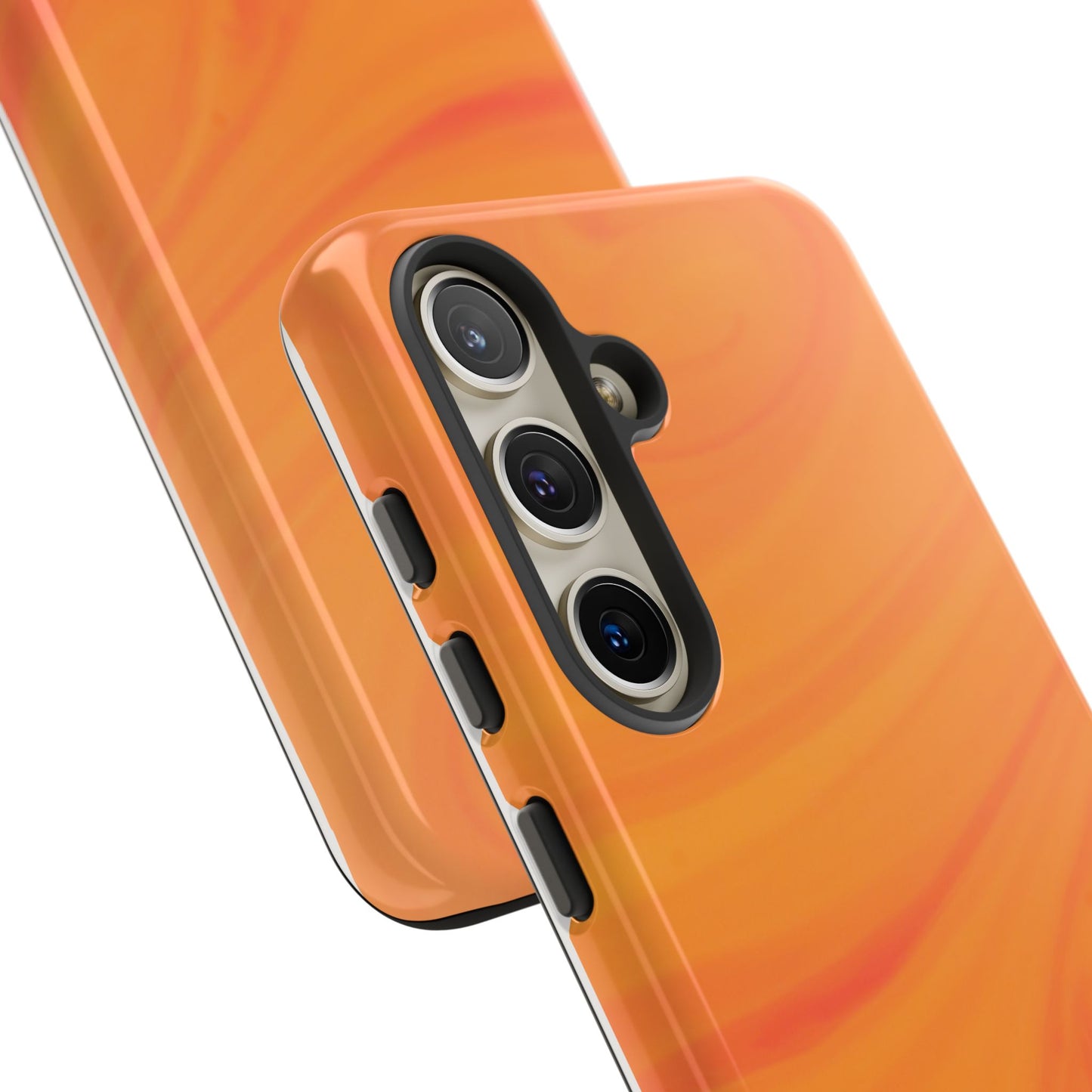 Tough Cases, Beautiful Orange Marble Design