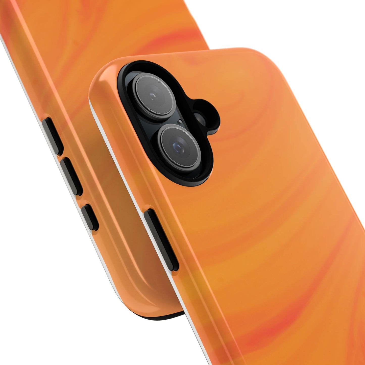 Tough Cases, Beautiful Orange Marble Design