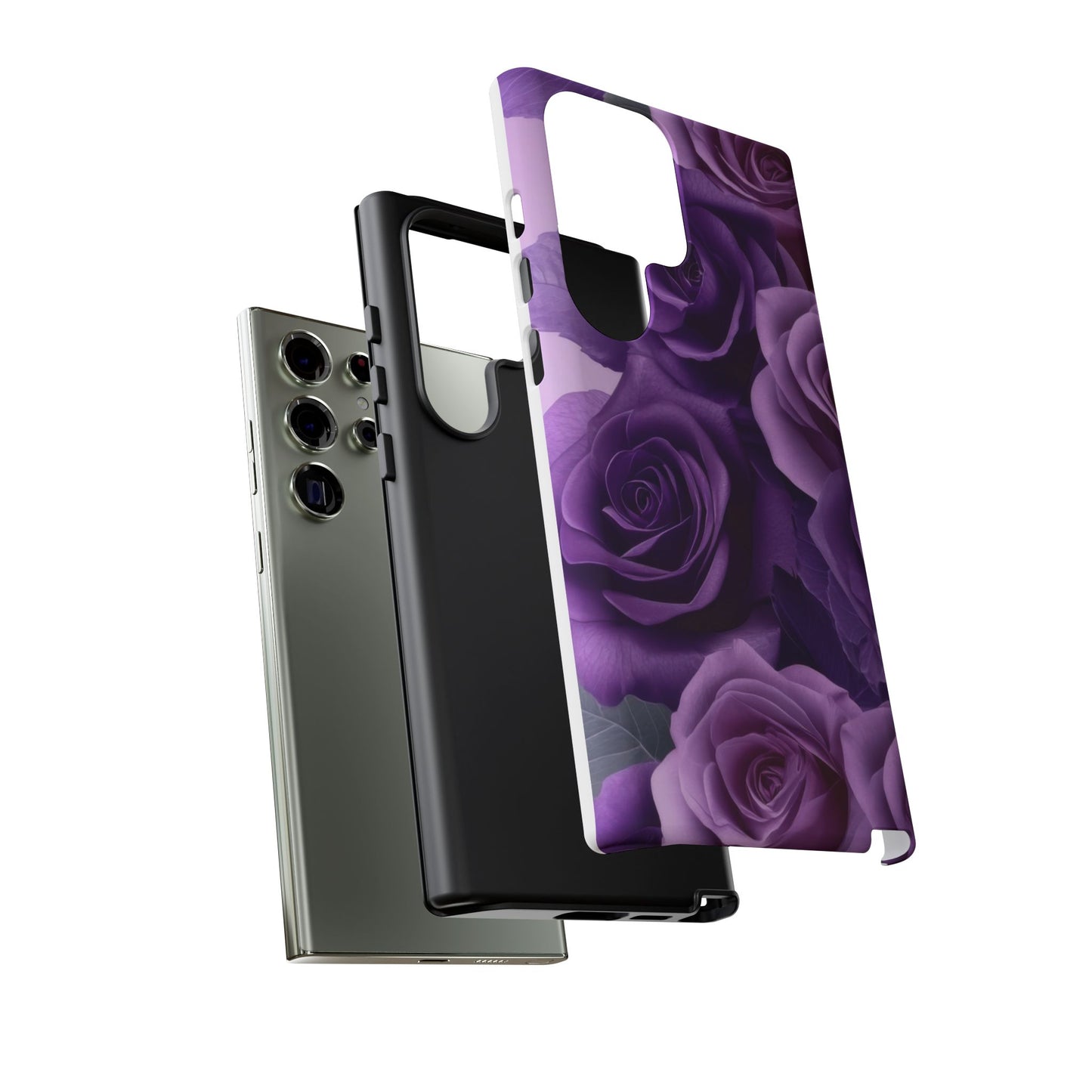 Tough Cases, Beautiful Purple Floral Design
