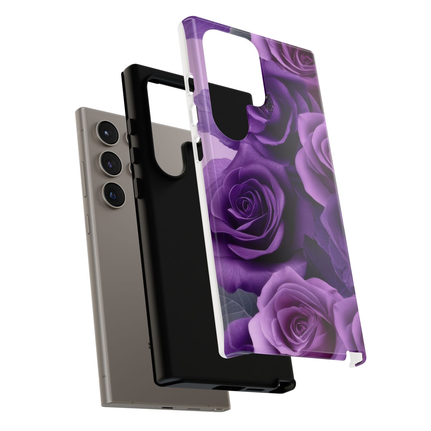 Tough Cases, Beautiful Purple Floral Design