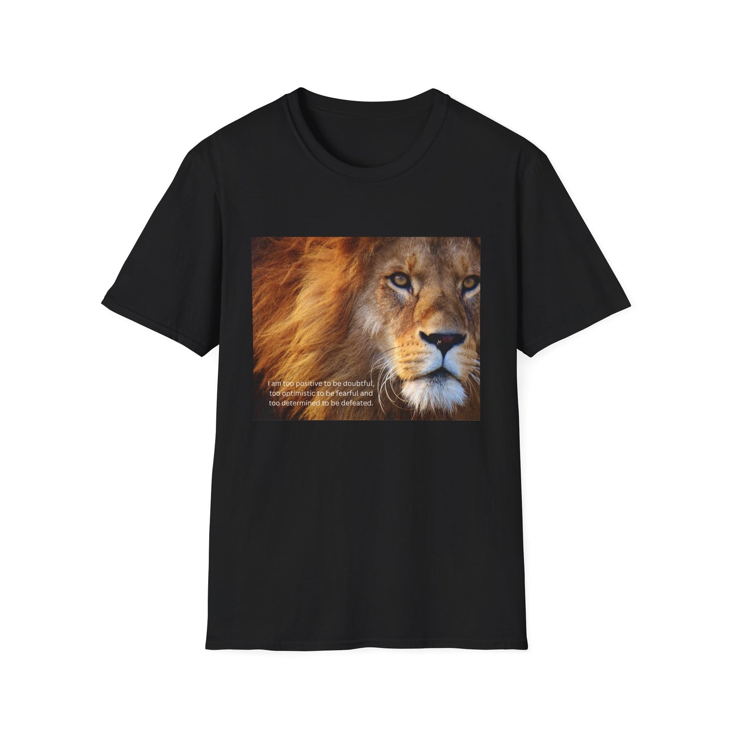 Lion's Roar Softstyle T-Shirt | Wildlife Lover Gift, Nature Tee, Animal Lover Shirt, Eco-Friendly Apparel, Front Design Export