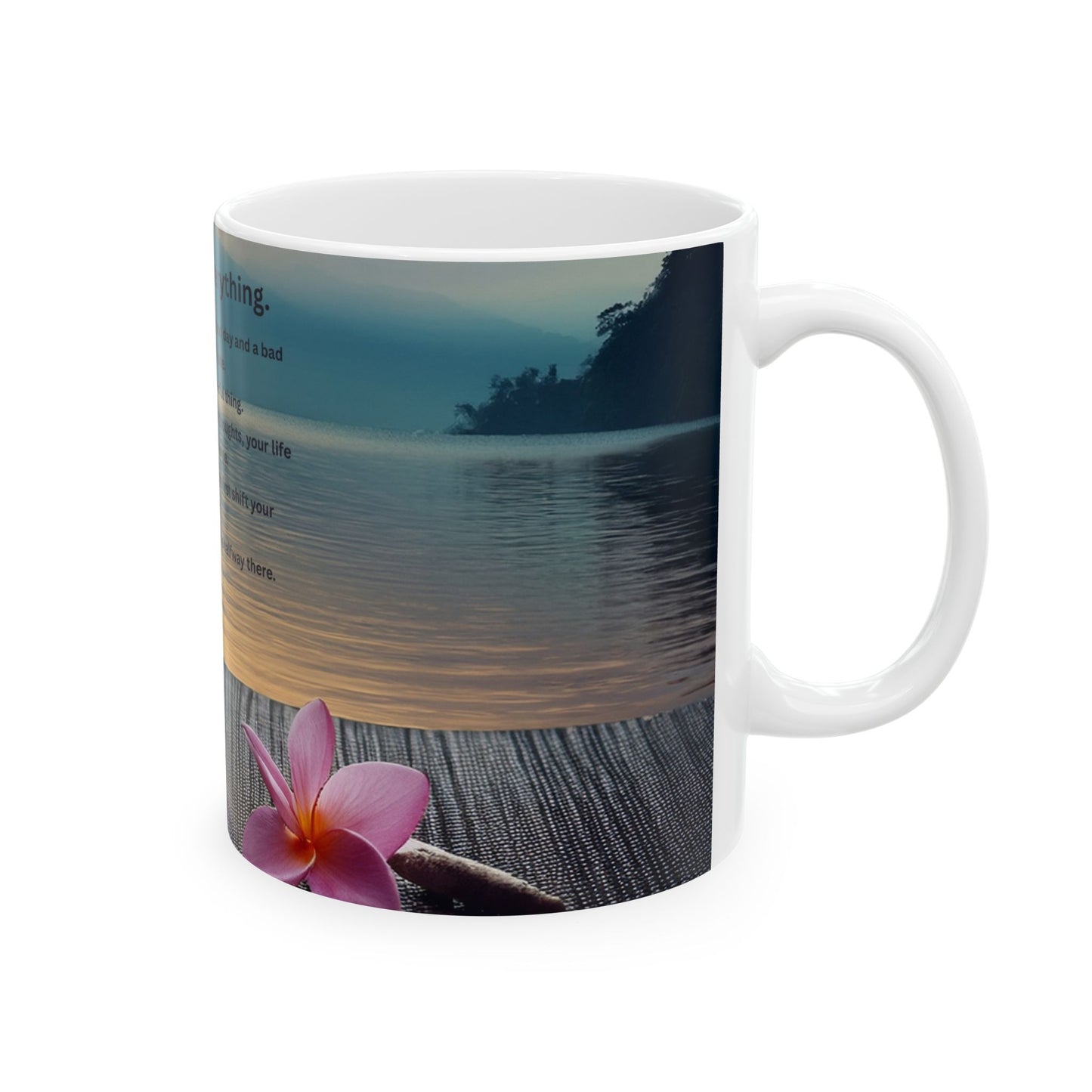 Mindset Is Everything Ceramic Mug — Motivational Inspirational Quote Coffee Cup (11oz/15oz)