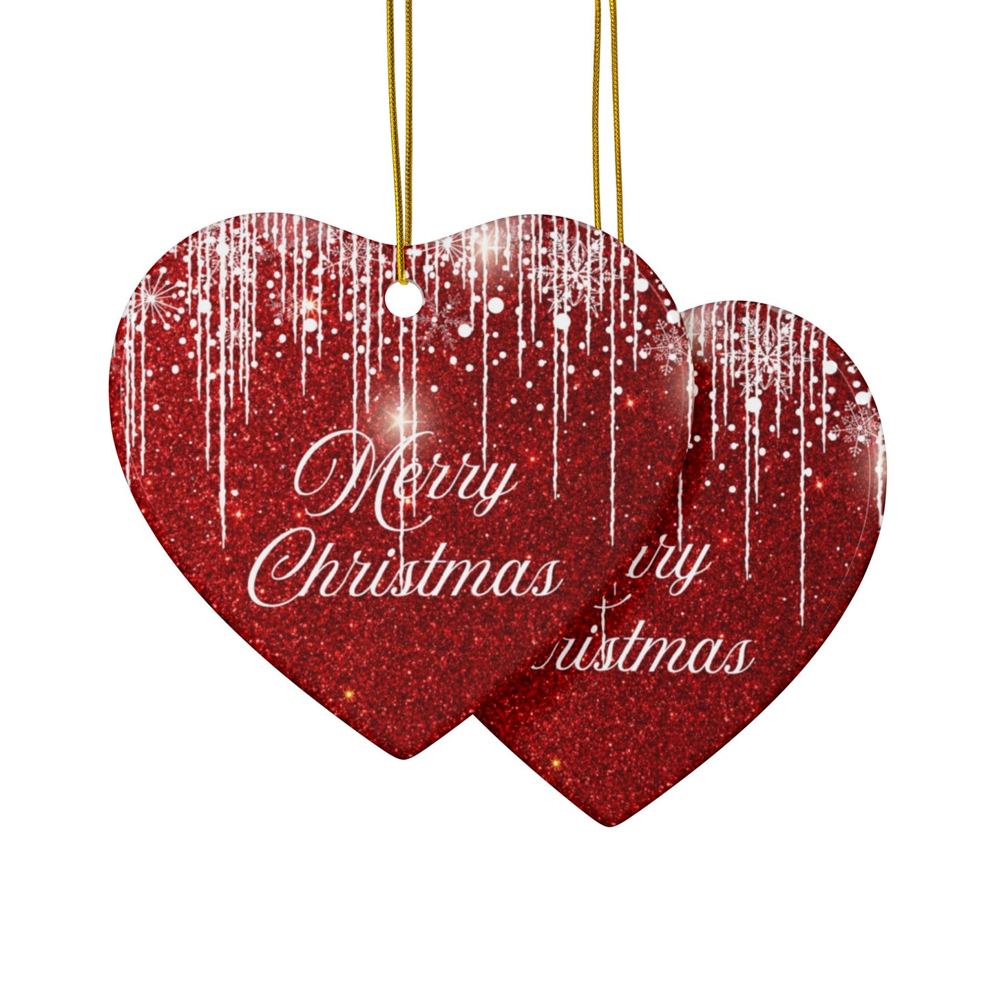 Christmas Decorative Ceramic Ornaments, Holiday Decorations, Double-Sided, Merry Christmas, Festive Decor, Gift Ornaments