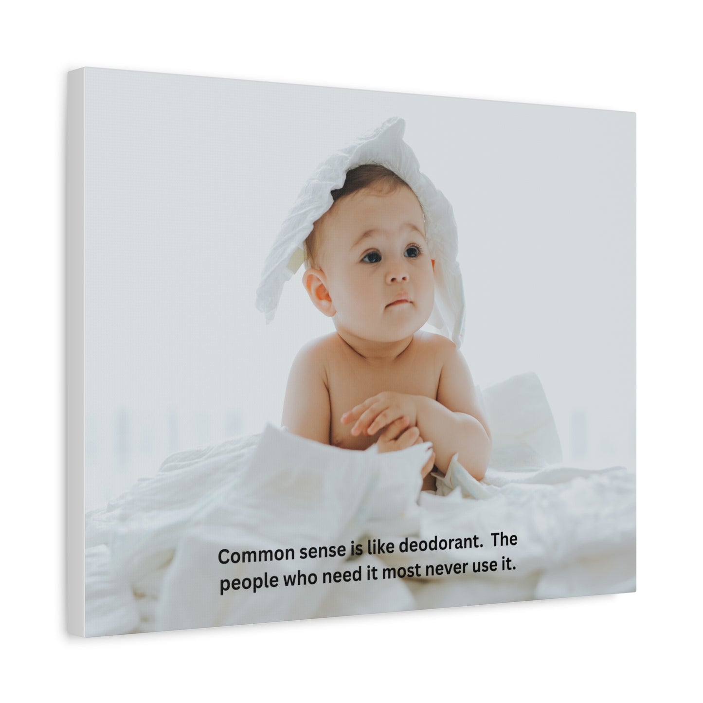 Humorous Canvas Wall Art, Funny Baby Quote Home Decor, Nursery Wall Decor, Gift for New Parents, Baby Shower Gift