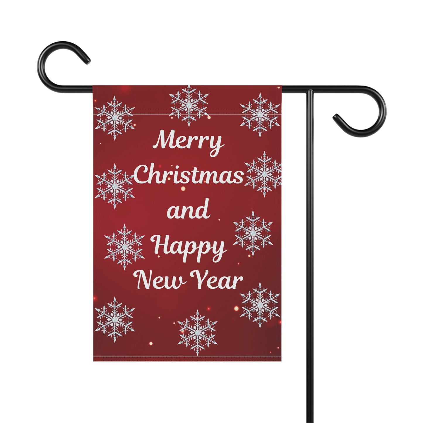 Merry Christmas and Happy New Year Garden Flag