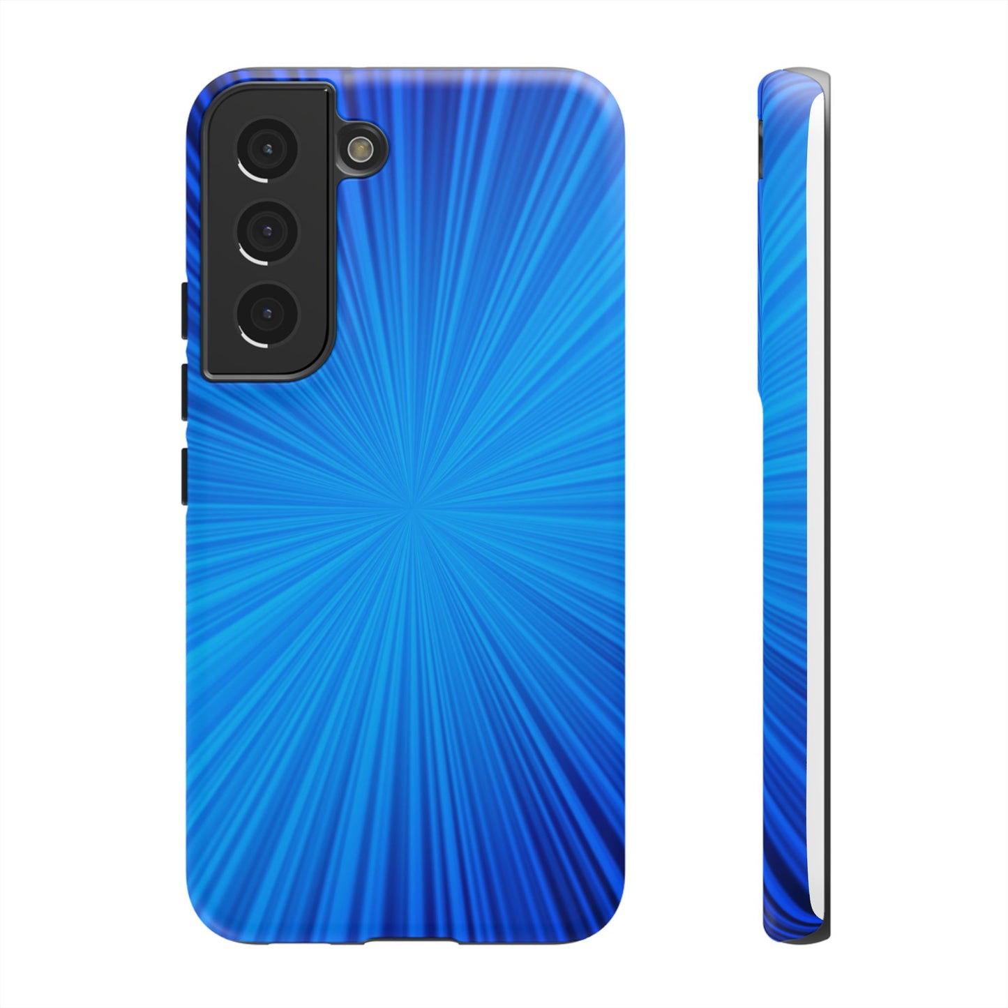 Tough Cases, Beautiful Blue Starburst Design