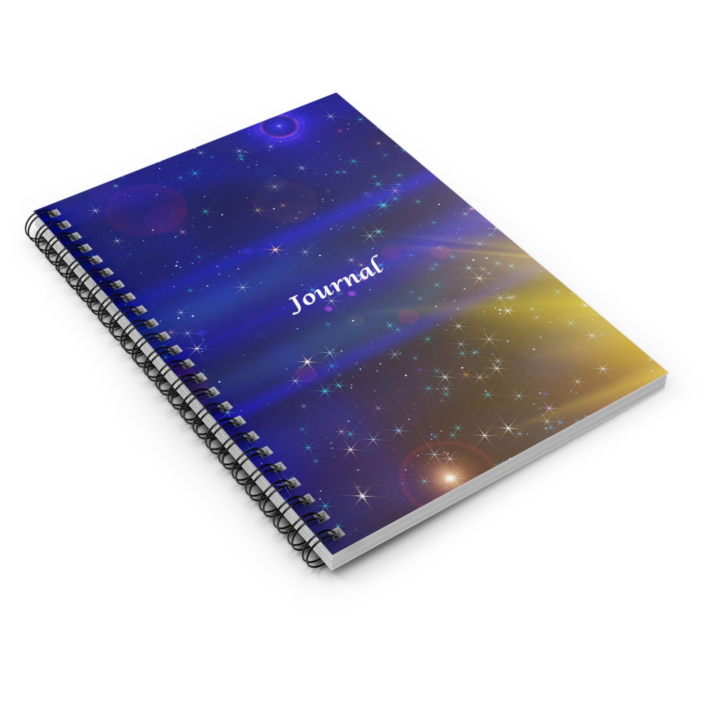 Galaxy Journal Spiral Notebook — Ruled Lined Space Notebook for Writing & Notes