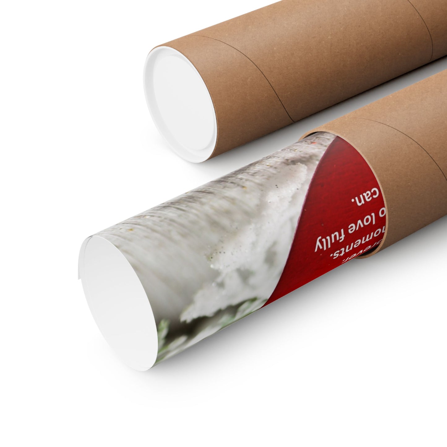 Winter Heart Poster – Matte Vertical Wall Art with Inspirational Quote