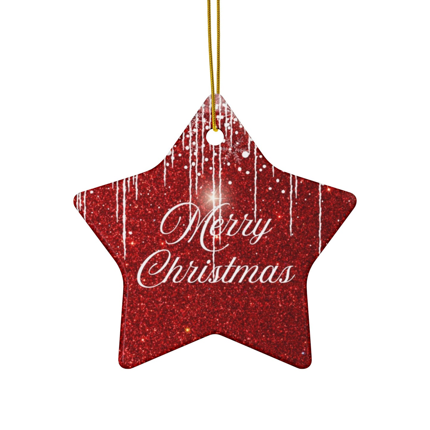 Christmas Decorative Ceramic Ornaments, Holiday Decorations, Double-Sided, Merry Christmas, Festive Decor, Gift Ornaments
