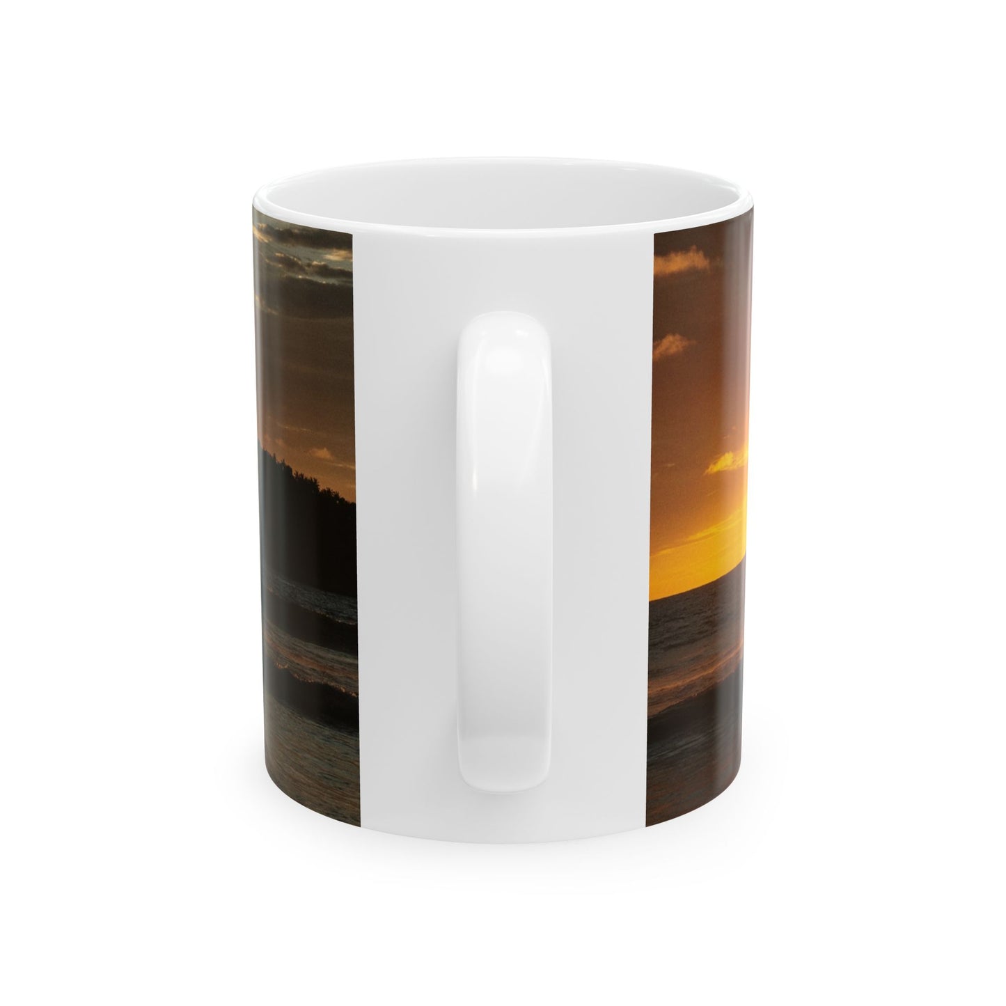 Kindness Sunset Ceramic Mug — Inspirational Quote Coffee Cup (11oz, 15oz)