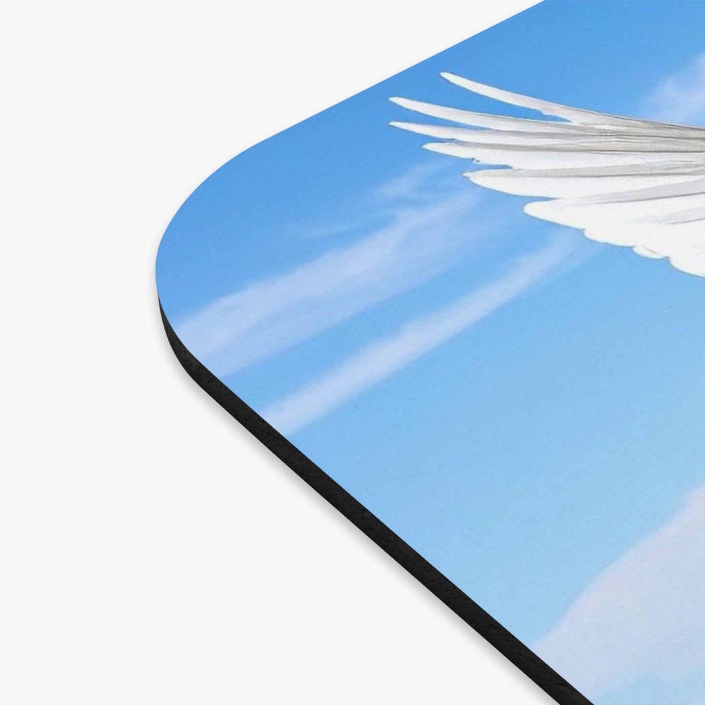 Inspirational Dove Mouse Pad – "Life has a way of working itself out" Desk Mat