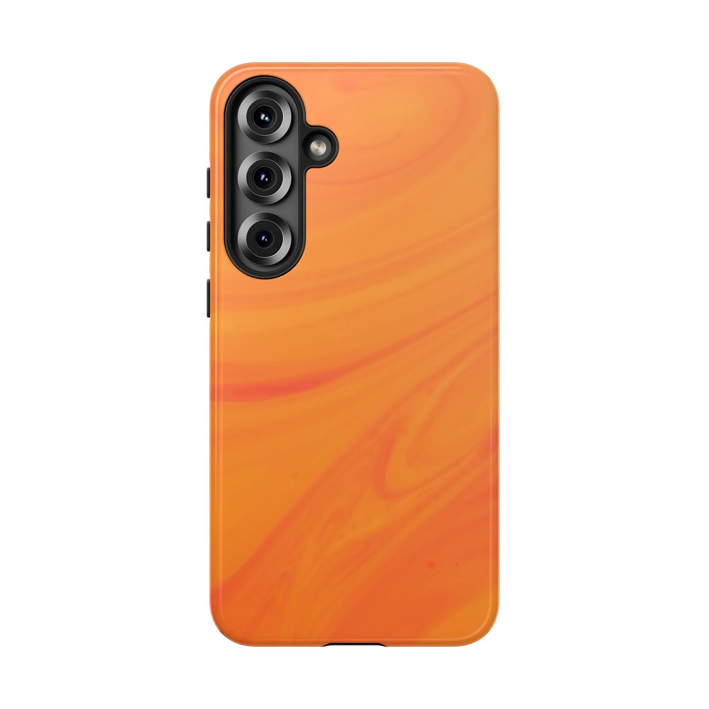 Tough Cases, Beautiful Orange Marble Design