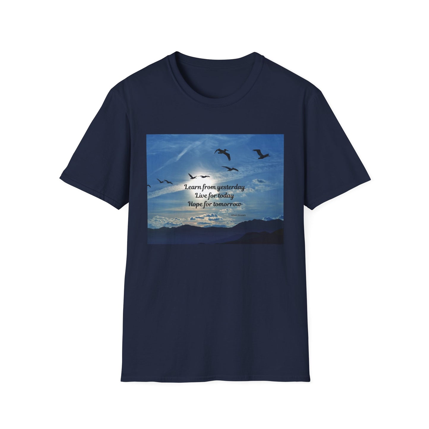 Inspirational Sky T-Shirt, Casual Tee, Motivational Quote Shirt, Softstyle Graphic Tee, Perfect Gift for Nature Lovers