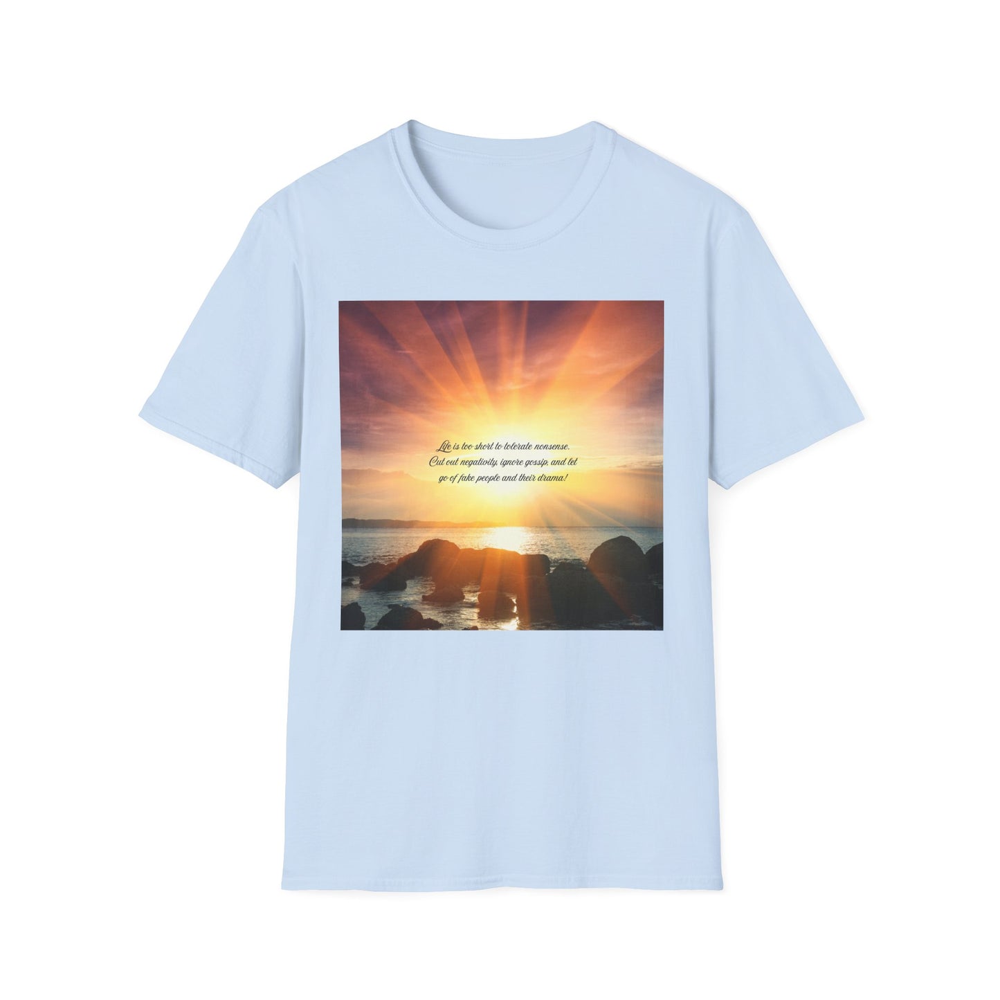 Inspirational Sunray T-Shirt, Motivational Tee, God’s Love Design, Softstyle T-Shirt, Everyday Wear, Gift for All Occasions