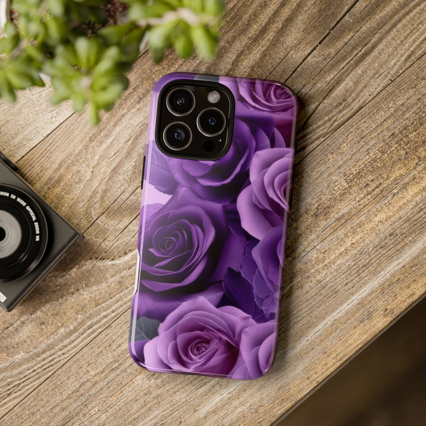 Tough Cases, Beautiful Purple Floral Design