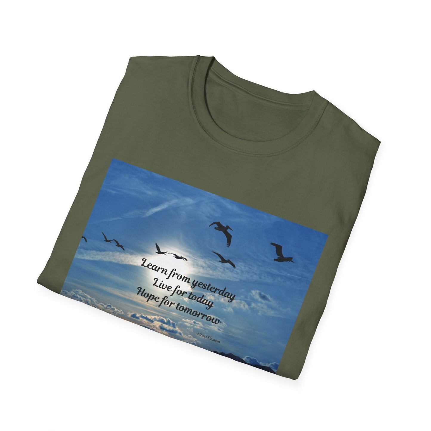 Inspirational Sky T-Shirt, Casual Tee, Motivational Quote Shirt, Softstyle Graphic Tee, Perfect Gift for Nature Lovers