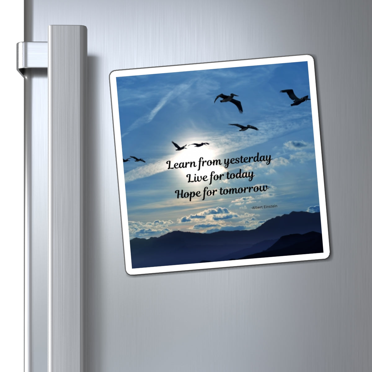 Inspirational Quote Magnet, Motivational Fridge Magnet, Uplifting Decor, Gift for Her, Home Office, Wall Art