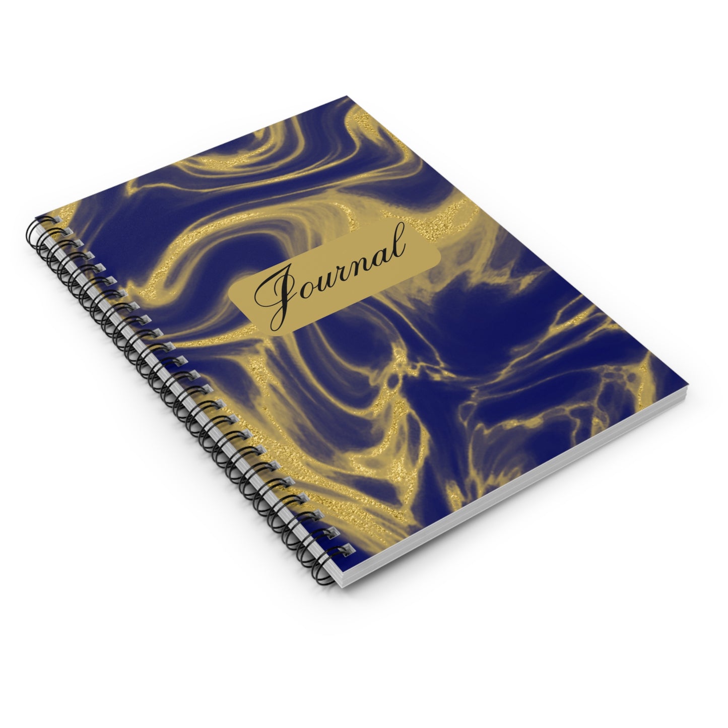 Elegant Marble Spiral Notebook, Ruled Line Journal for Writers, Golden Swirl Aesthetic, Gift for Students, Daily Planner, Notepad, [...]