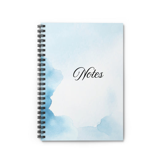 Elegant Watercolor Spiral Notebook for Notes, Gift for Students, Journaling, School Supplies, Stationery, Inspirational