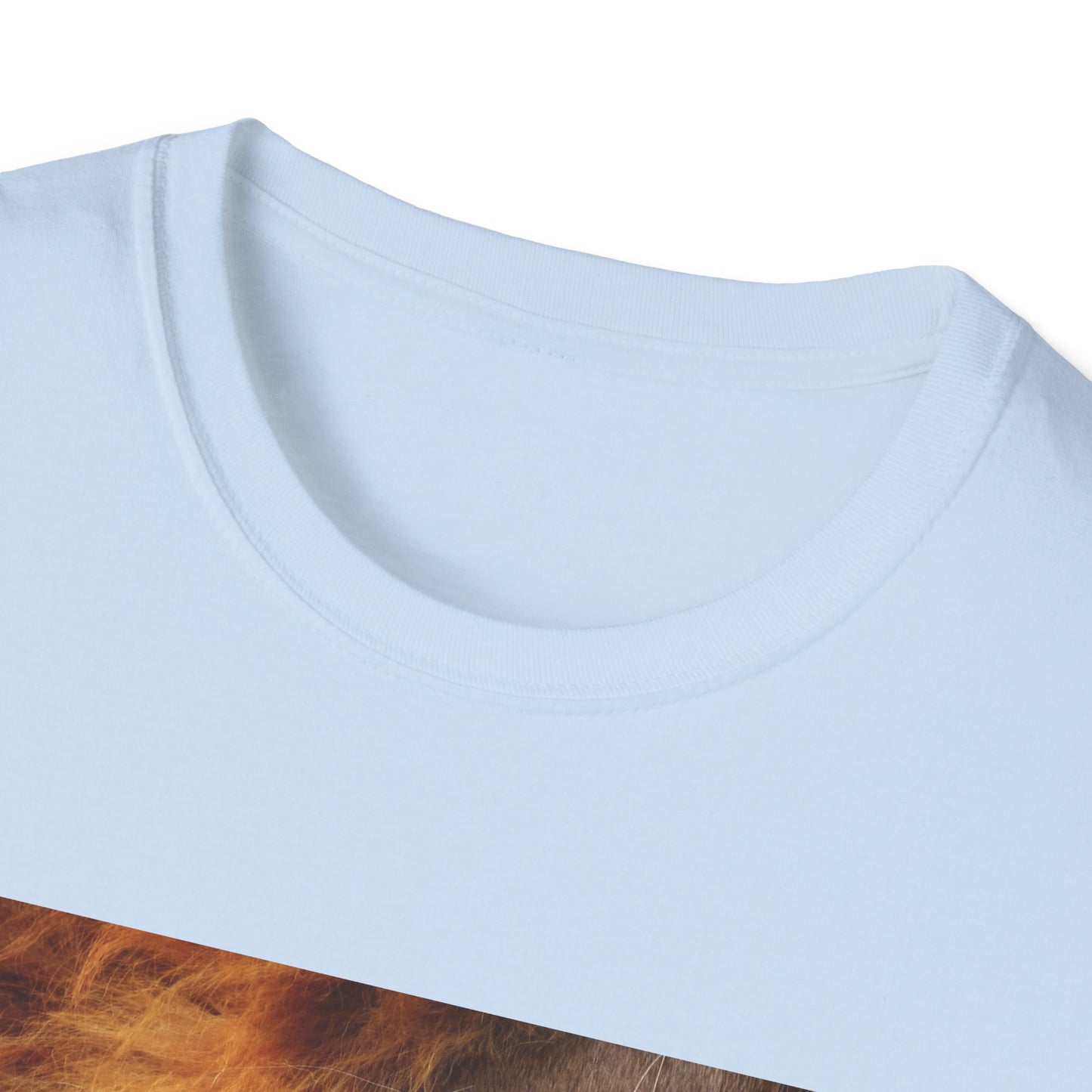 Lion's Roar Softstyle T-Shirt | Wildlife Lover Gift, Nature Tee, Animal Lover Shirt, Eco-Friendly Apparel, Front Design Export